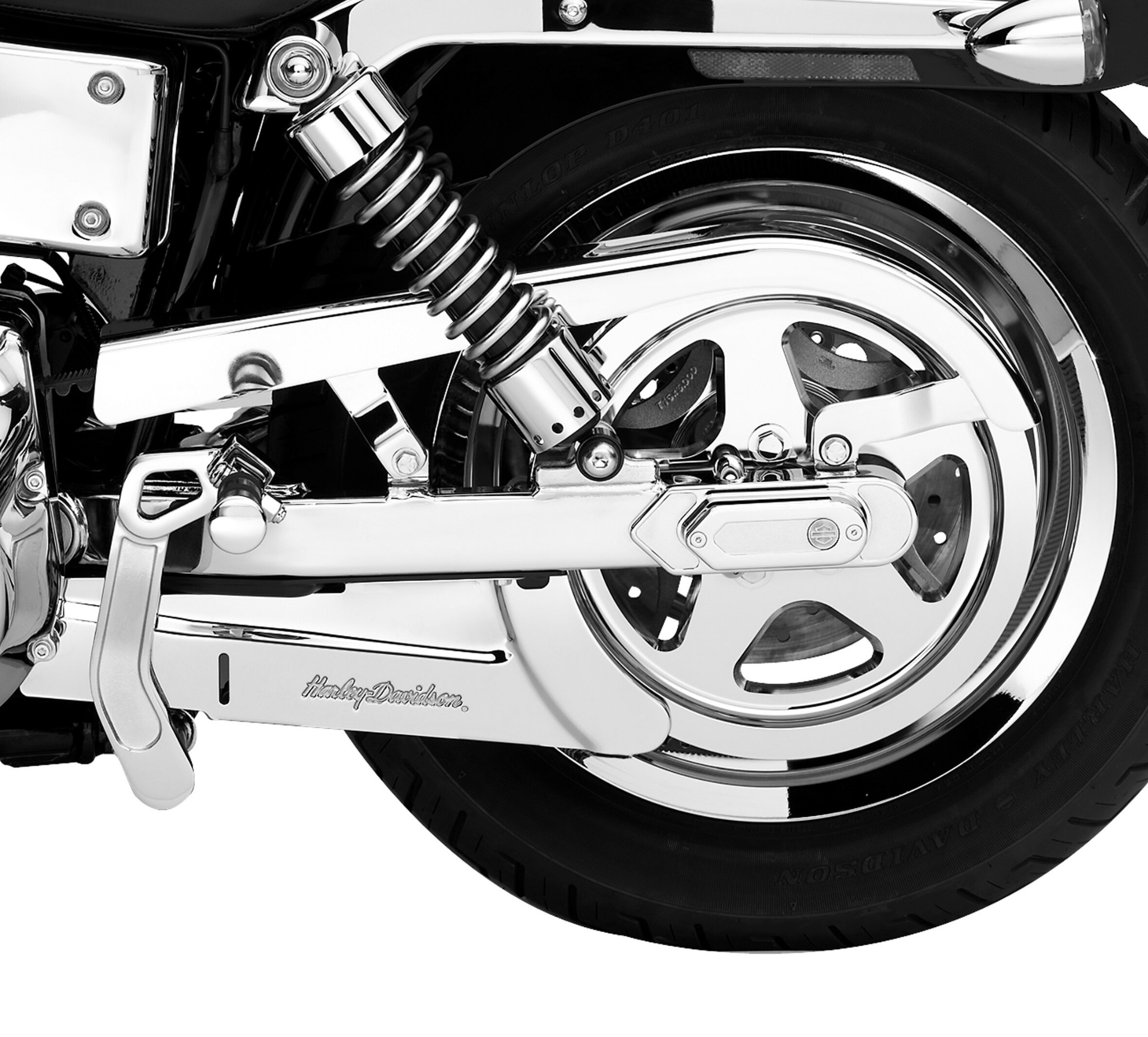 60533-00 Upper Rear Belt Guard For Harley-Davidson 2000-20 ea Chrome